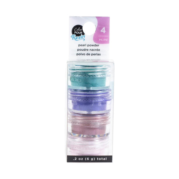 American Crafts Color Pour Resin Mix-Ins - Pearlescent Powder - Colours 0.2oz 4 Pack*