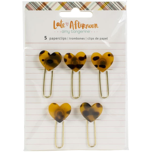 American Crafts Amy Tan - Late Afternoon Paper Clips Heart