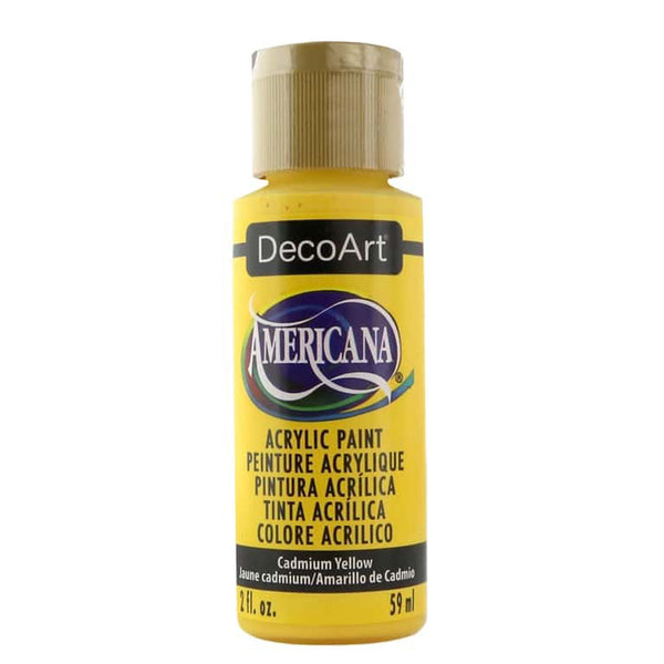 Deco Art Americana Acrylic Paint 2oz - Cadmium Yellow - Transparent