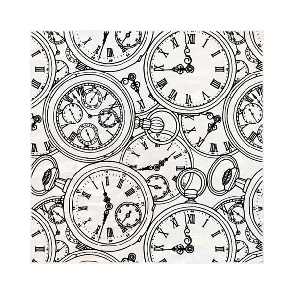 Poppy Crafts Clear Stamps #375 - Vintage Clock Faces