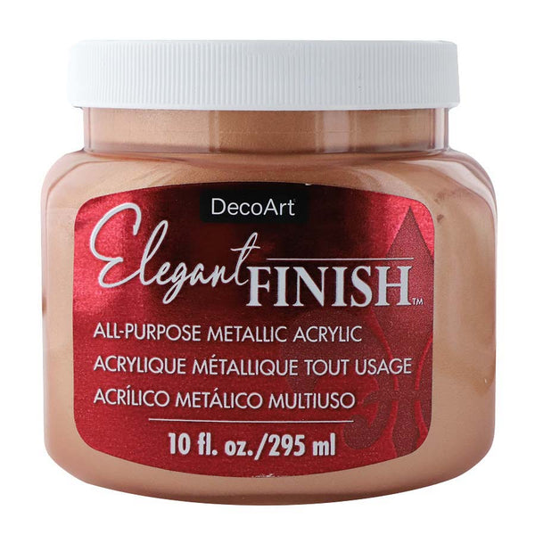 Elegant Finish Metallic Paint 10oz - Rose Gold*