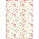Stamperia Rice Paper Sheet A4 - Rose Wallpaper, Sweety