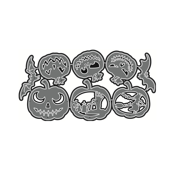 Poppy Crafts Cutting Dies #383 - Halloween Collection - Jacks & Bats*