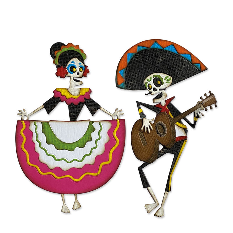 Sizzix Thinlits Dies By Tim Holtz 21/Pkg - Day Of The Dead, Colorize*