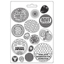 Stamperia Soft Maxi Mould 8.5"x11.5" - Round Patterns, Klimt