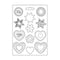 Stamperia Soft Maxi Mould A4 - Blue Land - Starts And Hearts