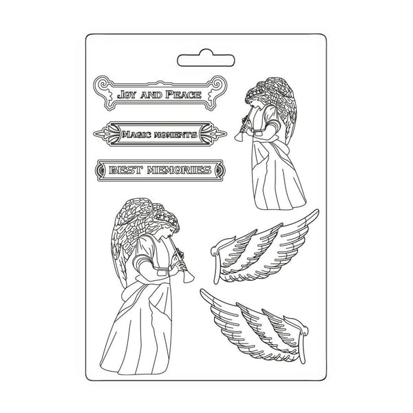 Stamperia Soft Maxi Mould A5 - Angel And Wings