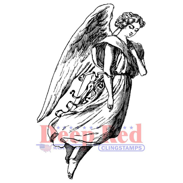 Deep Red Cling Stamp 2in x 3.2in  Archangel