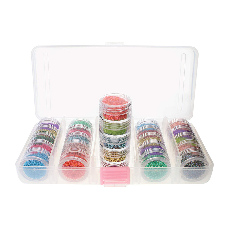 Universal Crafts Bead Storage Container - 25 Small Jars