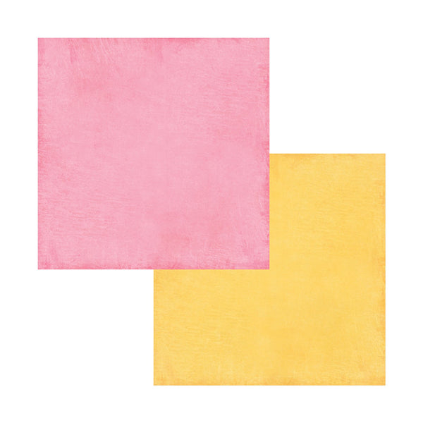 Carta Bella Cool Summer 12x12 D/Sided Cardstock - Picnic Pink/Sunshine*