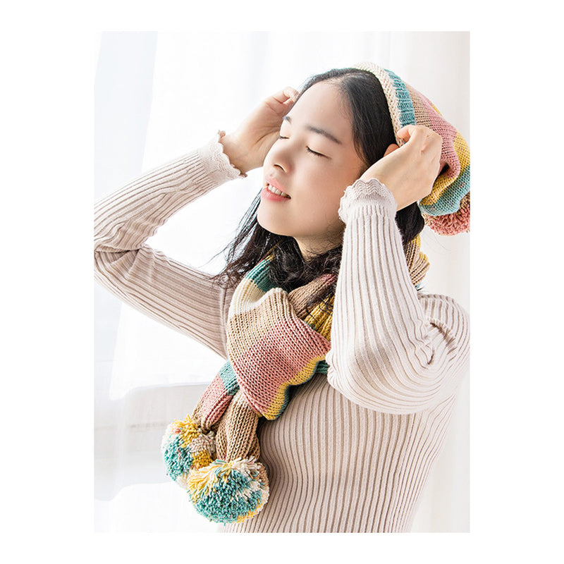 Poppy Crafts Rainbow Cotton Yarn 100g - Mix 19