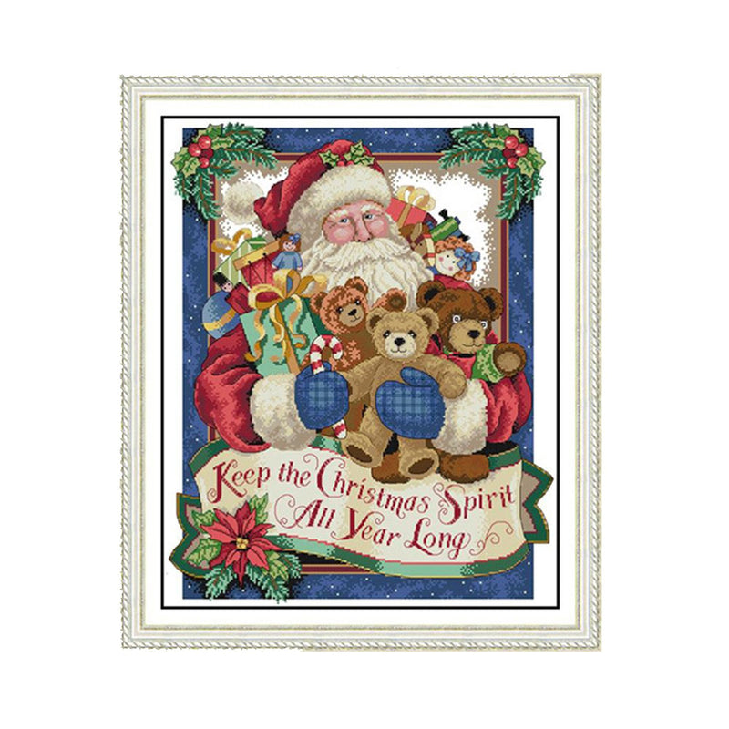Poppy Crafts Christmas Cross Stitch 3 - Happy Christmas 44cm x 54cm*