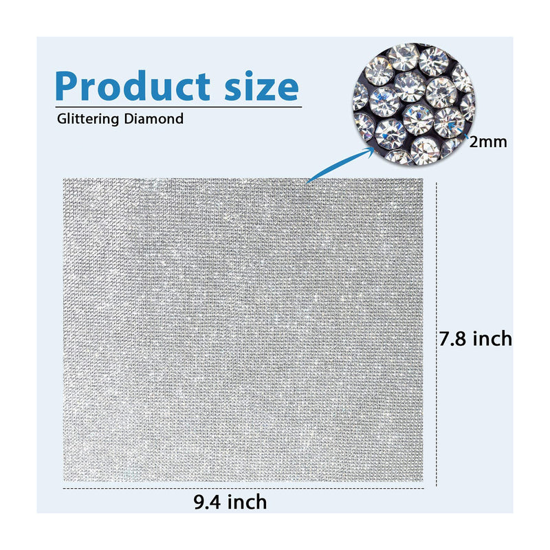 Poppy Crafts Self-adhesive Diamond Rhinestone Ribbon Sheet 20cm x 24cm*
