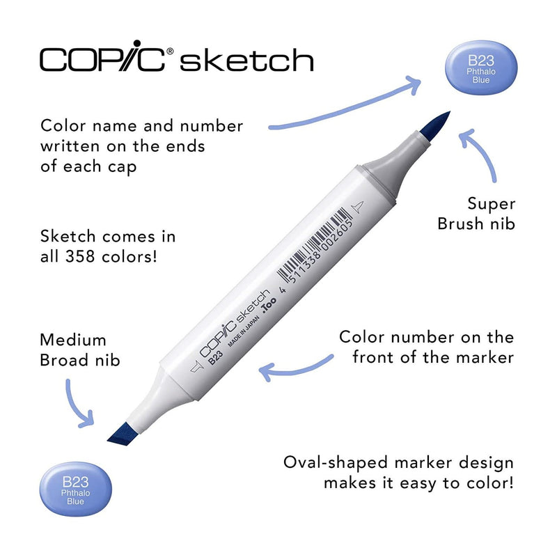 Copic Sketch Markers 12pc Set Basic