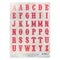 Authentique Alphabet 6'' x 8'' Stickers - Square Classic Type - Antique