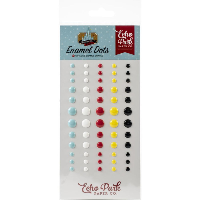Echo Park Adhesive Enamel Dots 60 pack - Remember The Magic