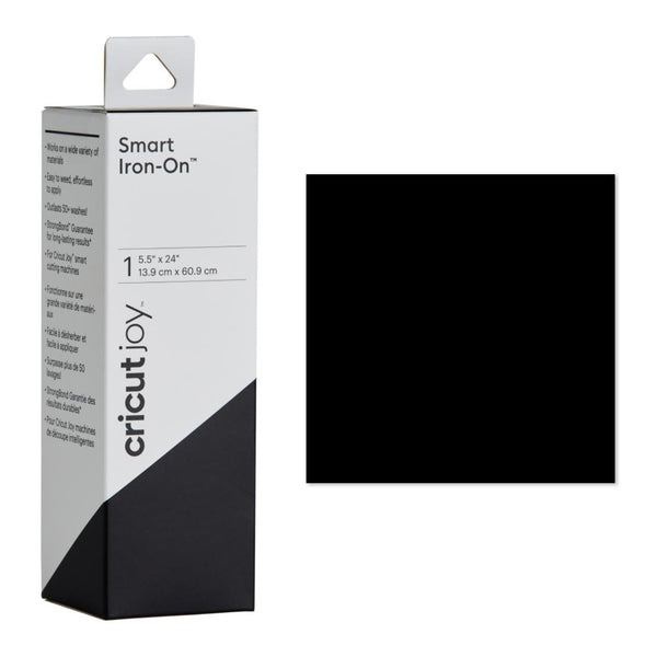 Cricut Joy Smart Iron-On Vinyl Roll 5.5in x 24in - Black