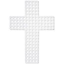 Cousin Plastic Canvas Shape 7 Count 10 pack - 3" Crosses, Clear*