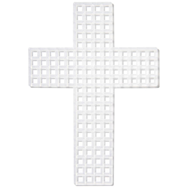 Cousin Plastic Canvas Shape 7 Count 10 pack - 3" Crosses, Clear*