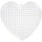 Cousin Plastic Canvas Shape 7 Count 10 pack - 3" Hearts, Clear