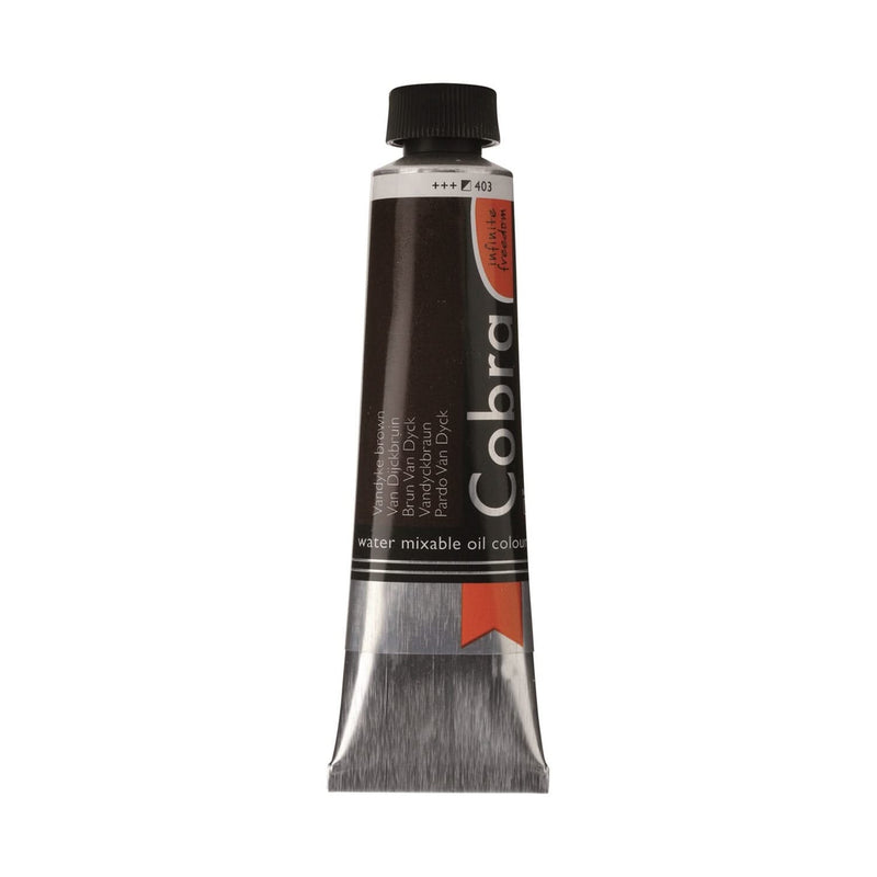 Cobra Artist Water Mixable Oil Colour  - 403 - Vandyke Brown 40ml