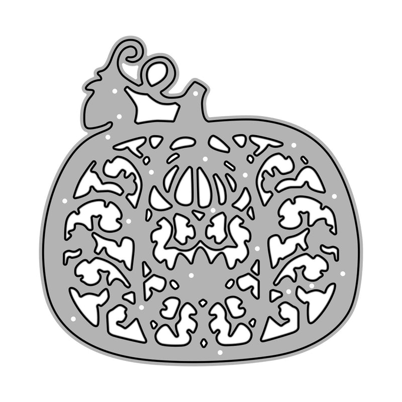 Poppy Crafts Cutting Dies #404 - Halloween Collection - Patterned Pumpkin #3*