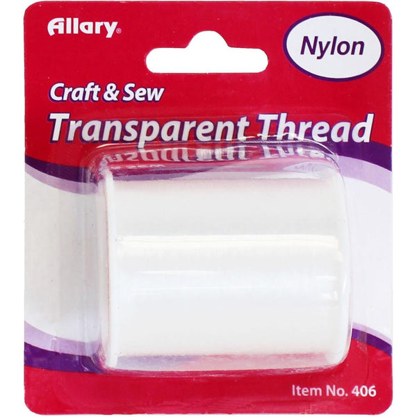 Allary - Transparent Nylon Thread 150yd Clear