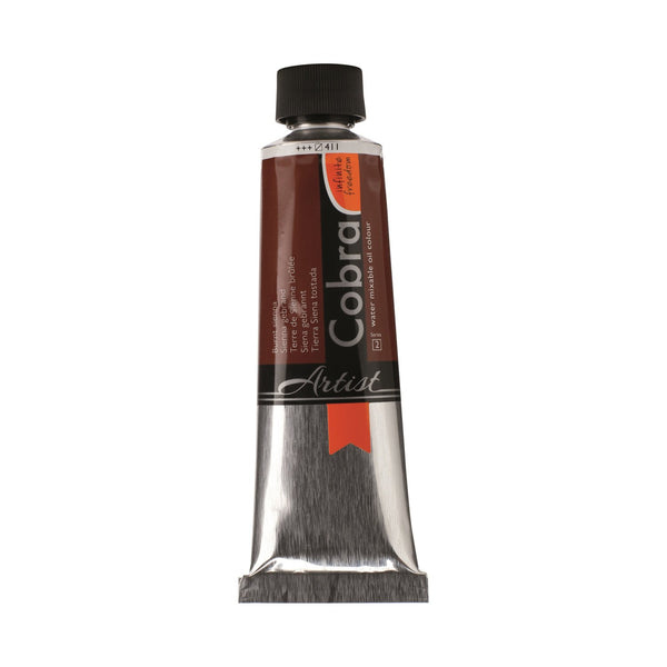 Cobra Artist Water Mixable Oil Colour  - 411 - Burnt Sienna 40ml