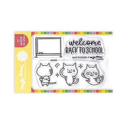 Waffle Flower Crafts Clear Stamps 3in x 4in - Back To School*