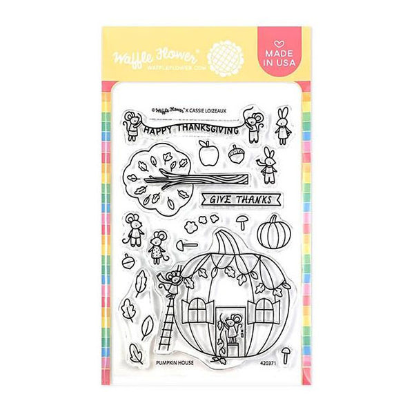 Waffle Flower Crafts Clear Stamps 4in x 6in - Pumpkin House*