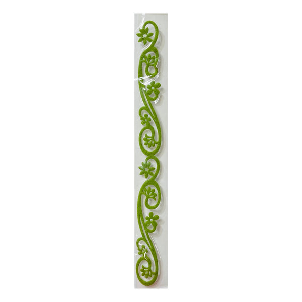 Queen & Co 12" Self-Adhesive Felt Fusion - Flower Vine - Green*