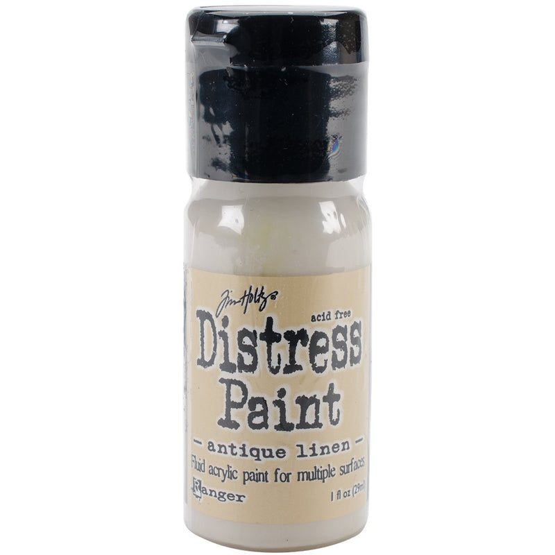 Tim Holtz Distress Paint Flip Top 1oz - Antique Linen