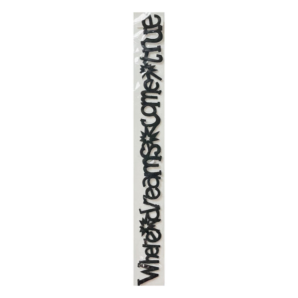 Queen & Co 12" Self-Adhesive Felt Fusion - Dreams - Black*