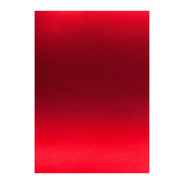 Poppy Crafts Letter Size Premium Mirror Cardstock 10 Pack - Red