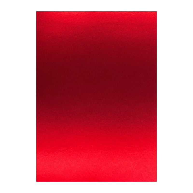 Poppy Crafts Letter Size Premium Mirror Cardstock 10 Pack - Red