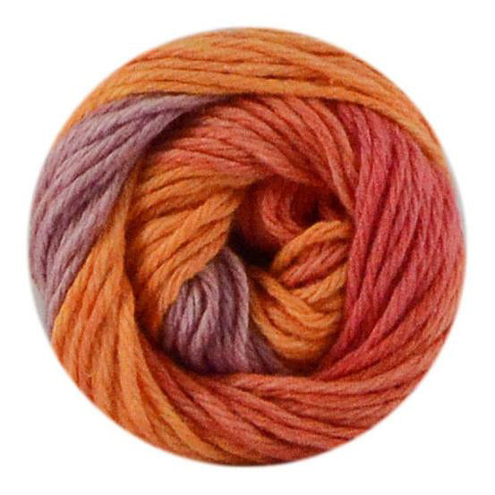Premier Yarns Home Cotton Yarn - Multi - Orange Stripe - 60g