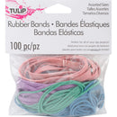 Tulip Rubber Bands 100/Pkg - Assorted Colours