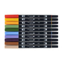 ^Tombow Dual Brush Marker Set 10 Pack - Secondary^*