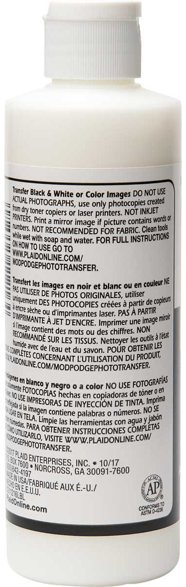 Plaid Mod Podge Image Transfer Medium 8oz