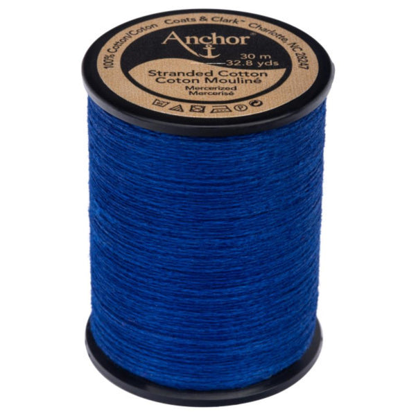 Anchor 6-Strand Embroidery Floss Spool 32.8yd - Cobalt Blue Very Dark