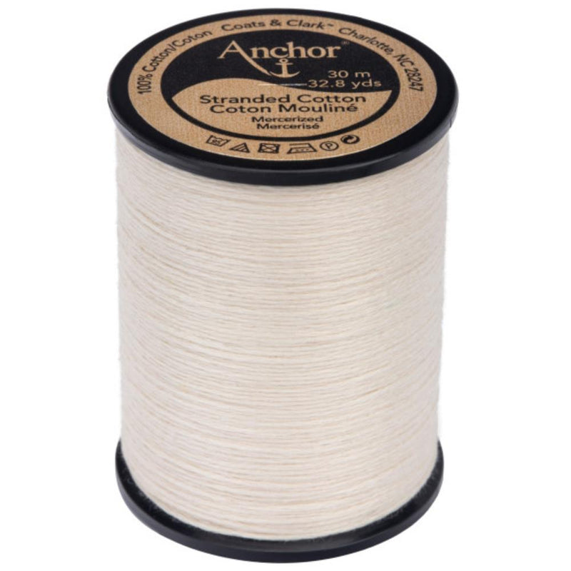 Anchor 6-Strand Embroidery Floss Spool 32.8yd - Ecru Very Light*