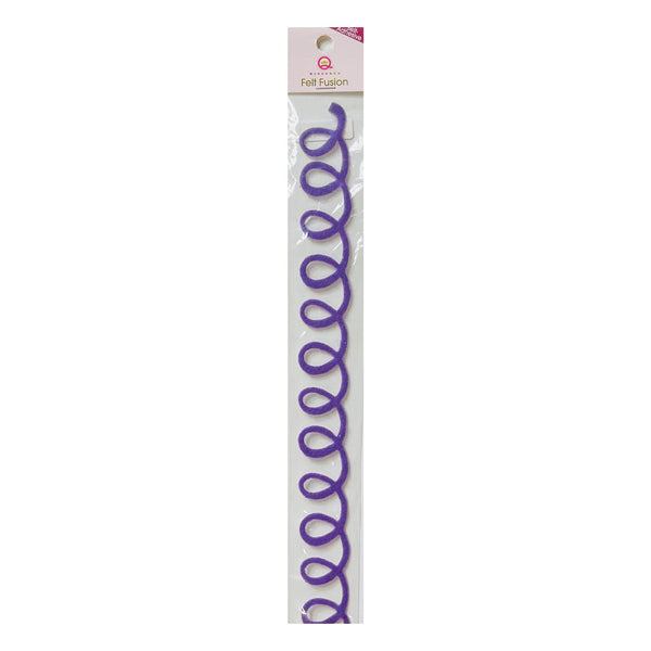 Queen & Co 12" Self-Adhesive Felt Fusion - Swirls - Purple*