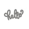 Poppy Crafts Cutting Dies #489 - Cursive Hello
