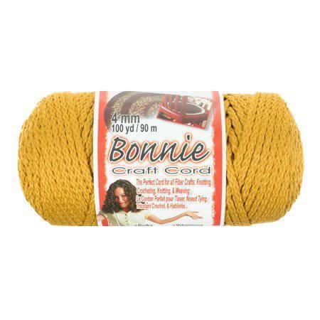Bonnie Macrame Craft Cord 6mmX100yd - Gold