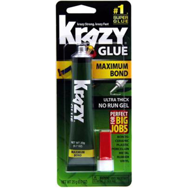Krazy Glue® Maximum Bond No-Run Gel 20g