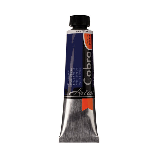 Cobra Artist Water Mixable Oil Colour  - 508 - Prussian Blue 40ml