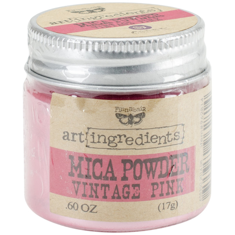 Finnabair Art Ingredients Mica Powder .6oz Vintage Pink*