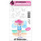 Art Impressions Watercolor Cling Rubber Stamps Beach Girls