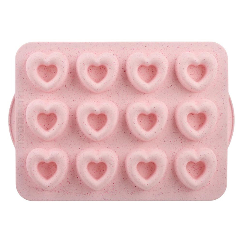 Trudeau Silicone Donut Pan - Pink Heart