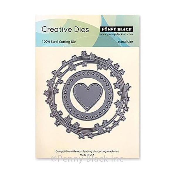 Penny Black Creative Dies - Stars & Circles 4.1 inch X4.1 inch